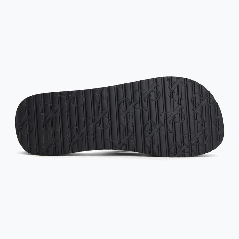 Women's Calvin Klein YW0YW01723 Beach Sandal Flatform Ttxr Satin triple black flip flops 4