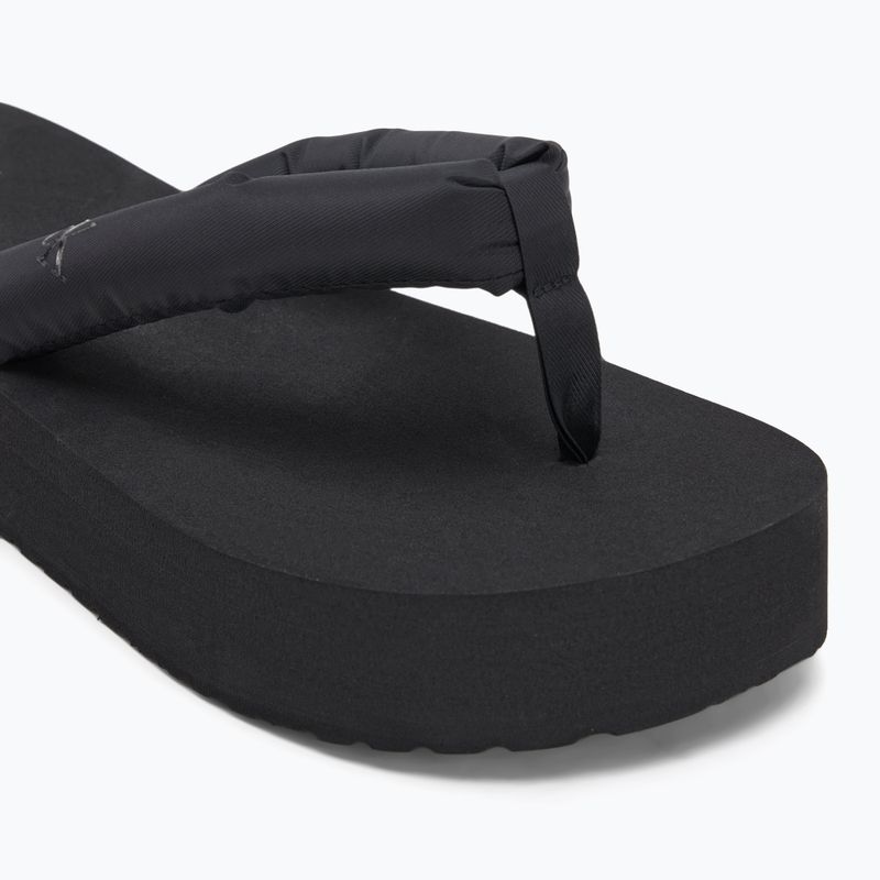 Women's Calvin Klein YW0YW01723 Beach Sandal Flatform Ttxr Satin triple black flip flops 7