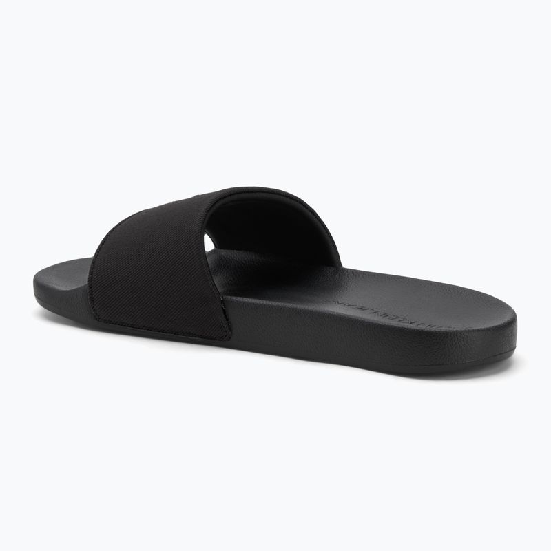 Calvin Klein women's flip-flops YW0YW01713 Slide Monogram Hardware triple black 3