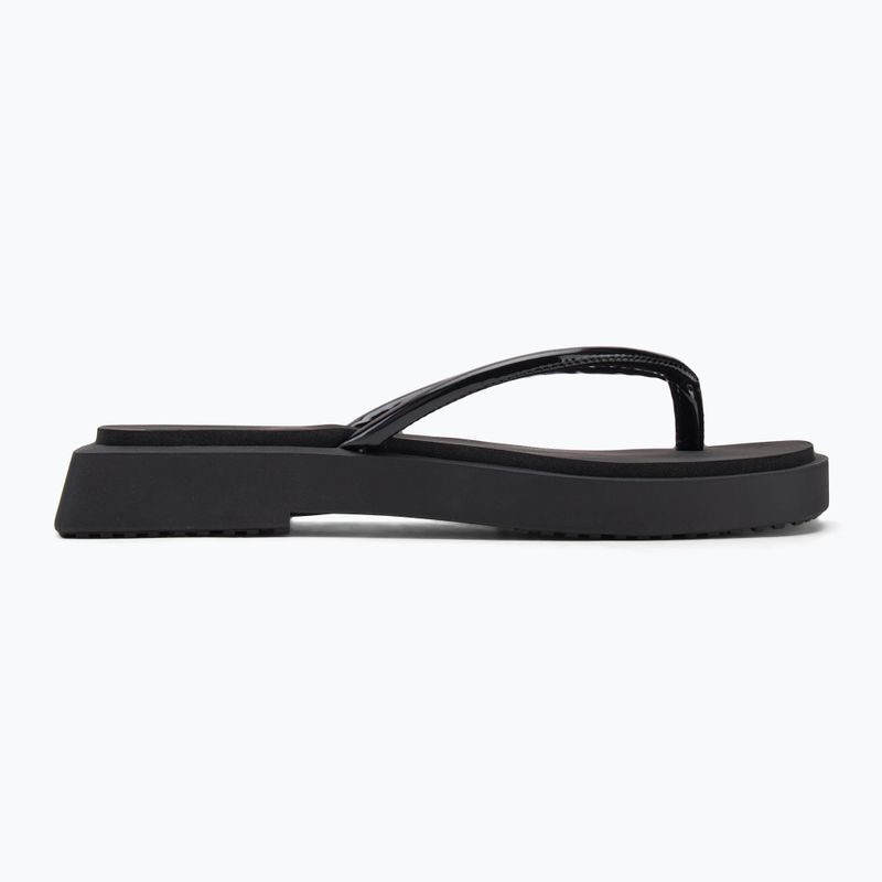 Women's Calvin Klein YW0YW01716 Sq Low Wedge Sandal Stitch triple black flip flops 2