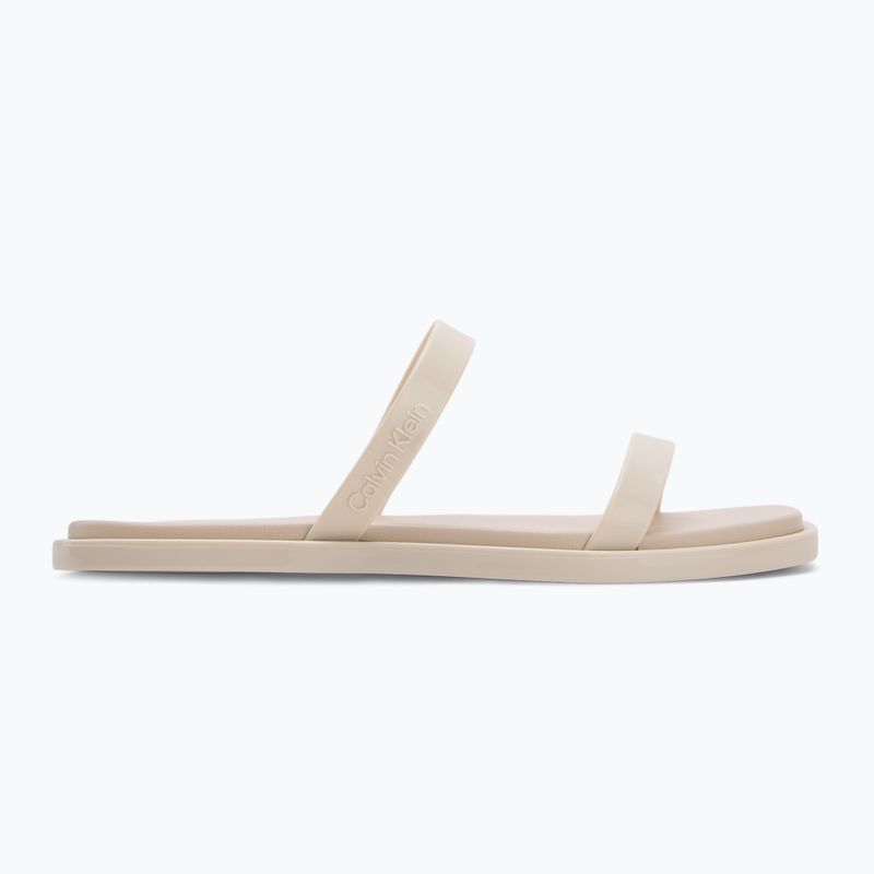Calvin Klein women's flip-flops HW0HW02417 Double Bar Slide - Jelly turtle dove 2