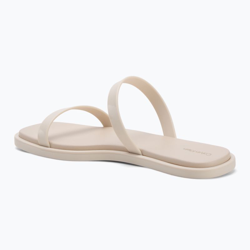Calvin Klein women's flip-flops HW0HW02417 Double Bar Slide - Jelly turtle dove 3