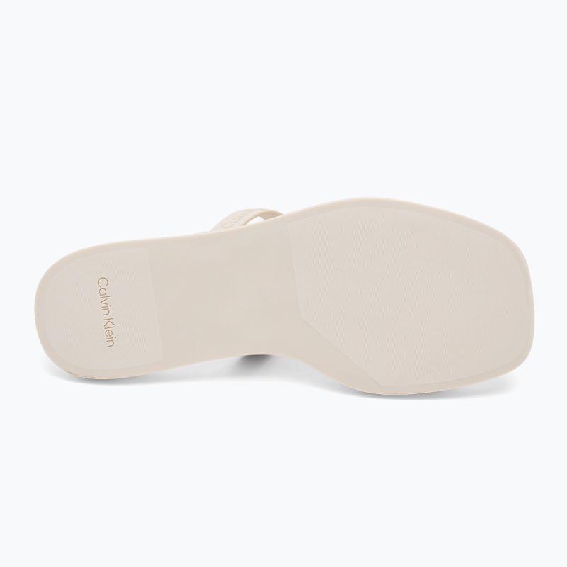Calvin Klein women's flip-flops HW0HW02417 Double Bar Slide - Jelly turtle dove 4