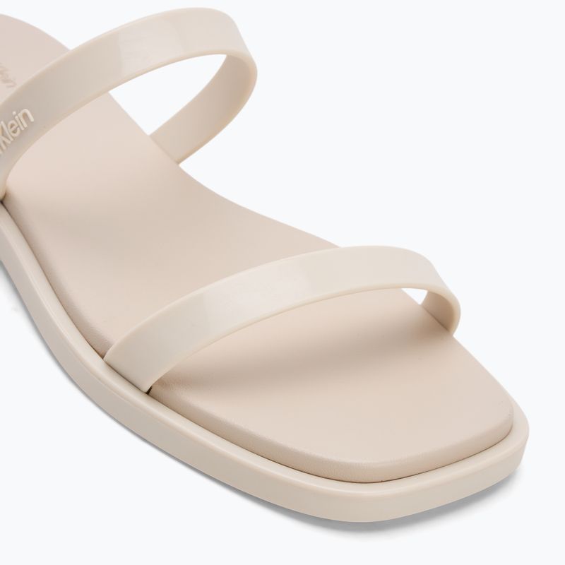 Calvin Klein women's flip-flops HW0HW02417 Double Bar Slide - Jelly turtle dove 7