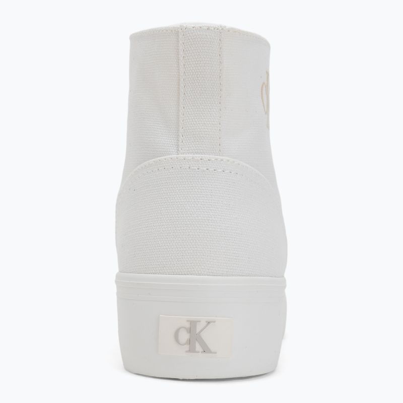 Calvin Klein women's trainers YW0YW01764 Vulc Flatform Mid Cv Mg triple bright white 6