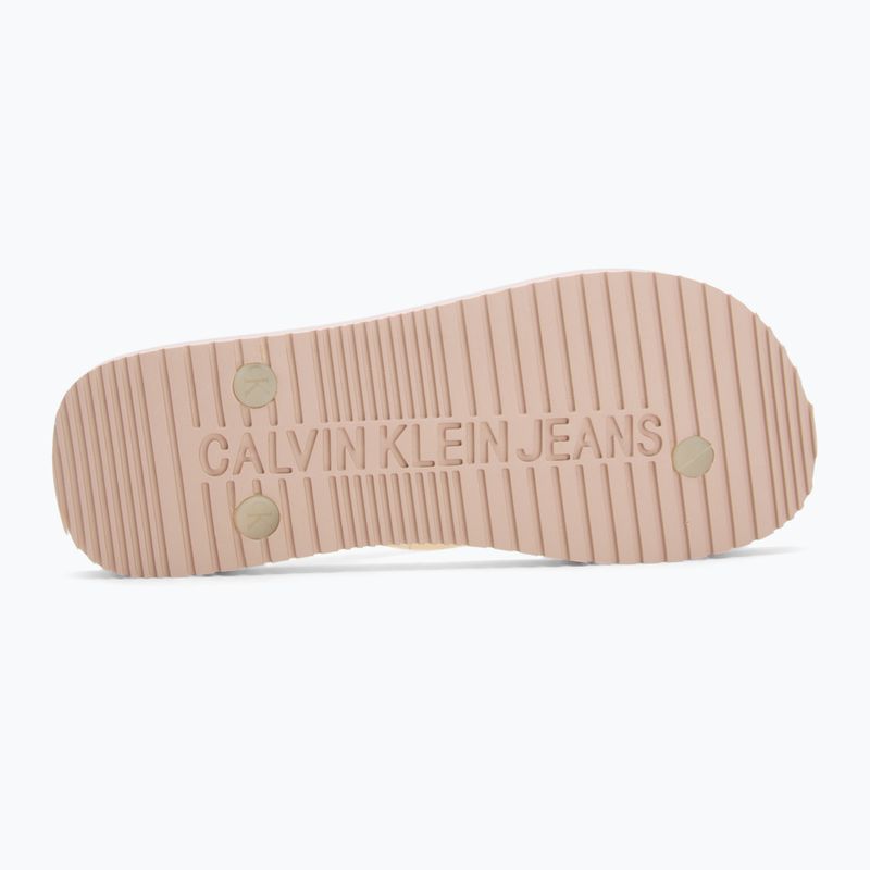 Calvin Klein women's flip flops YW0YW01829 Beach Sandal Transparent Tpu whisper pink/bright white 4