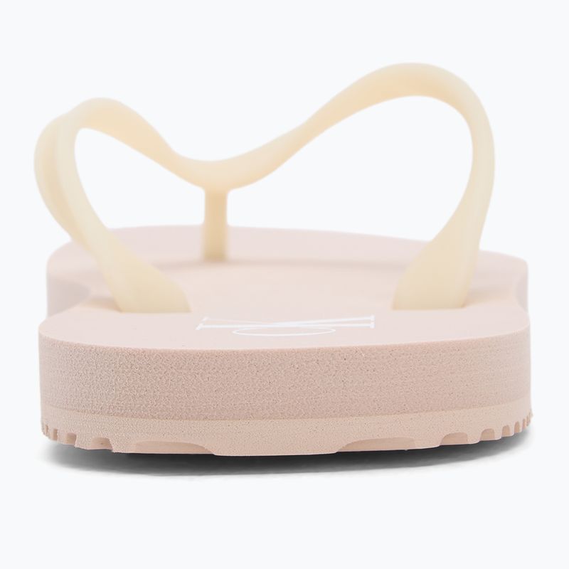 Calvin Klein women's flip flops YW0YW01829 Beach Sandal Transparent Tpu whisper pink/bright white 6