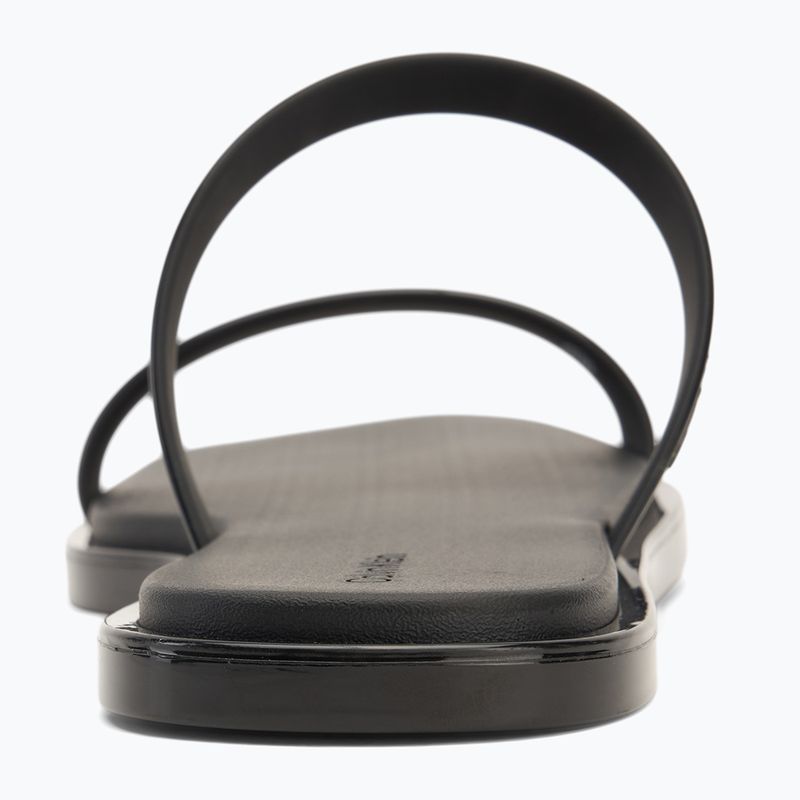 Calvin Klein women's flip-flops HW0HW02417 Double Bar Slide - Jelly black 6