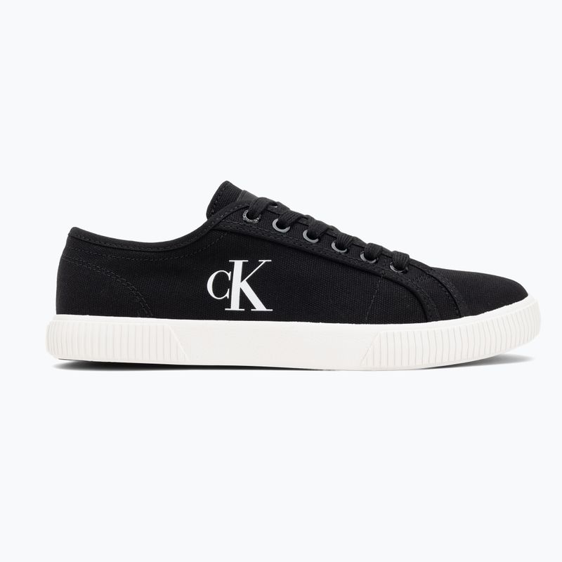 Calvin Klein women's trainers YW0YW01762 Ess Vulc Low Cv Mg Wn black/bright white 2