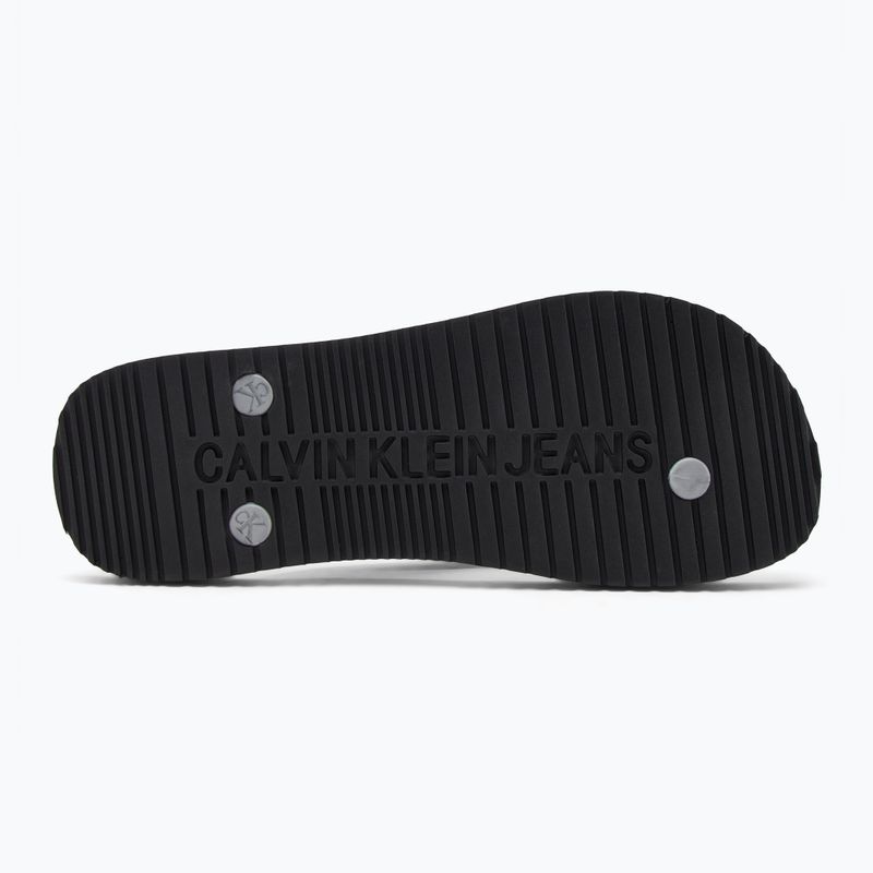 Women's Calvin Klein YW0YW01719 Beach Sandal Monologo Tpu black/silver flip flops 4