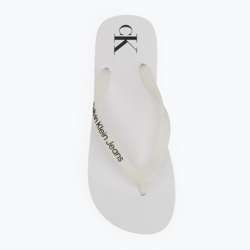 Women's Calvin Klein YW0YW01830 Beach Sandal Flatform Tpu bright white/black flip flops 5