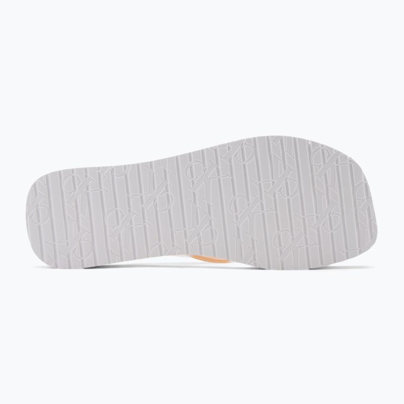 Calvin Klein women's flip flops YW0YW01720 Thong+ Tpu Metallic whisper pink/bright white 4