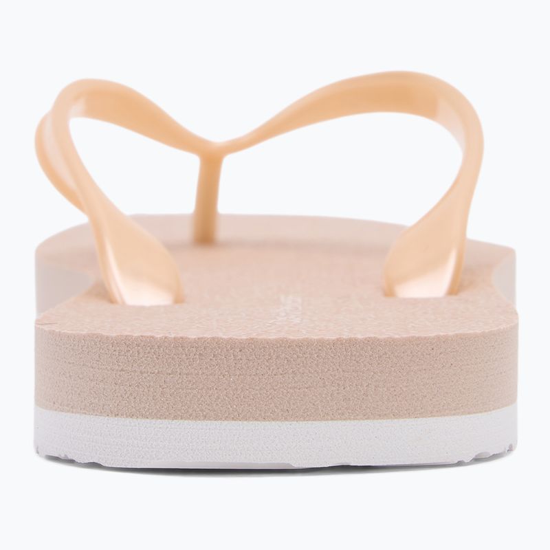 Calvin Klein women's flip flops YW0YW01720 Thong+ Tpu Metallic whisper pink/bright white 6