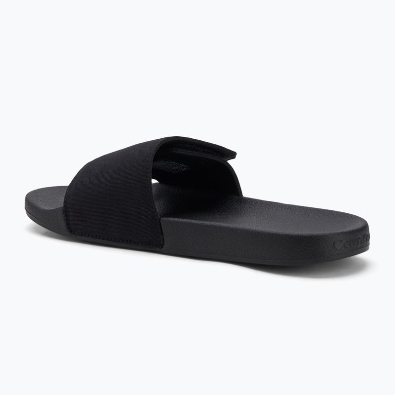 Calvin Klein men's flip-flops HM0HM01749 Adj Pool Slide Canvas Logo black 3
