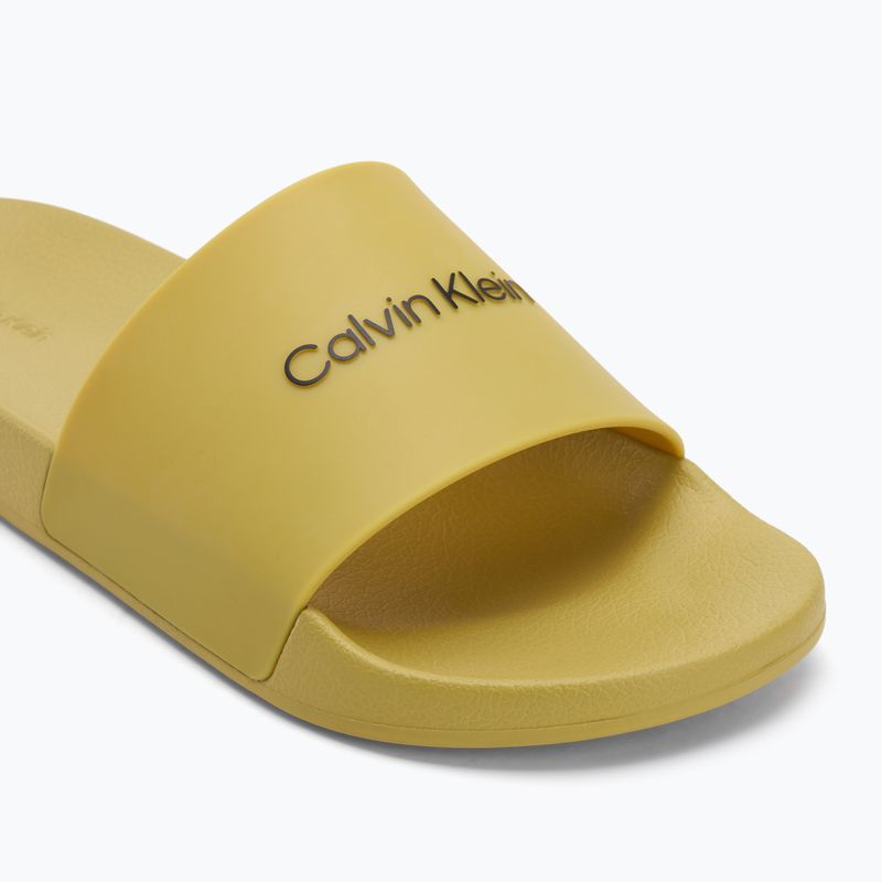Calvin Klein men's flip-flops HM0HM00455 Pool Slide Rubber avocado oil 7