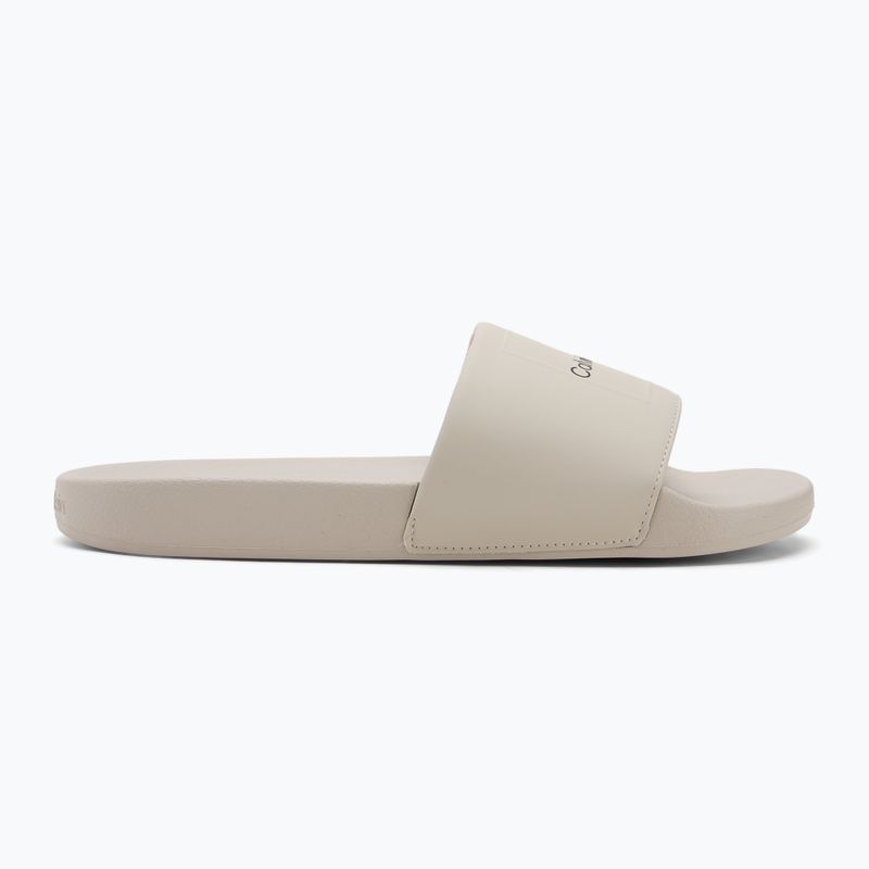 Calvin Klein men's flip-flops HM0HM01754 Pool Slide Ck Square feather grey 2