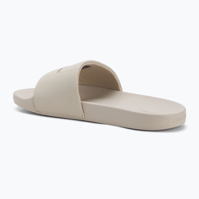 Calvin Klein men's flip-flops HM0HM01754 Pool Slide Ck Square feather grey 3