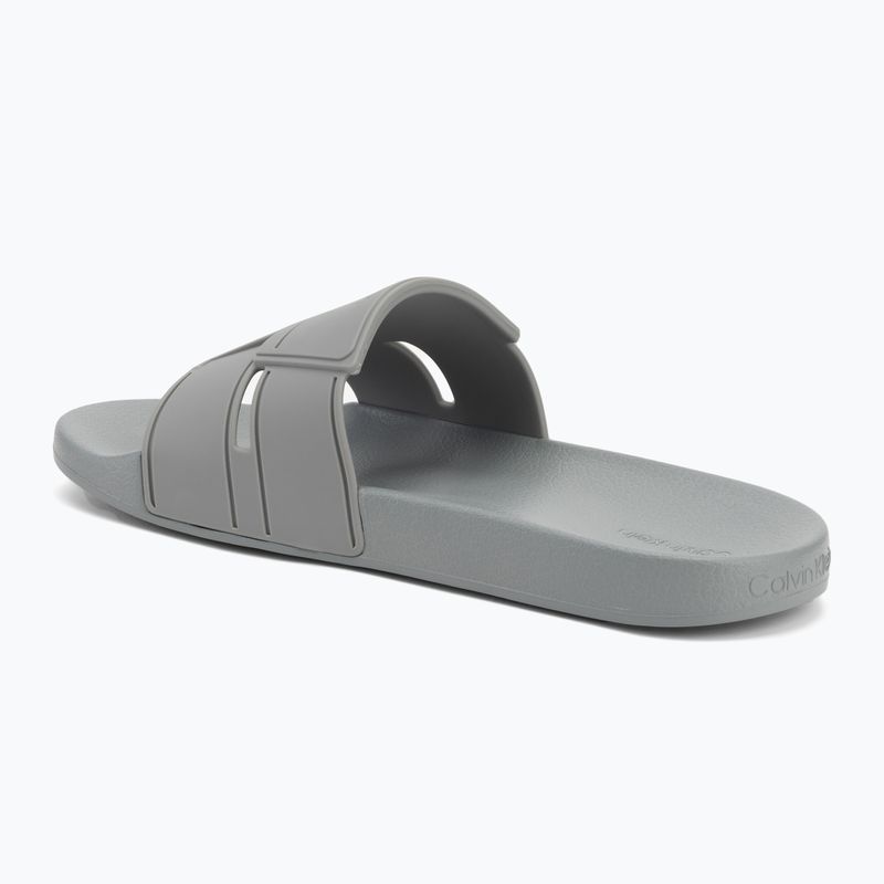 Calvin Klein men's flip-flops HM0HM01752 Pool Slide Double T granite road 3