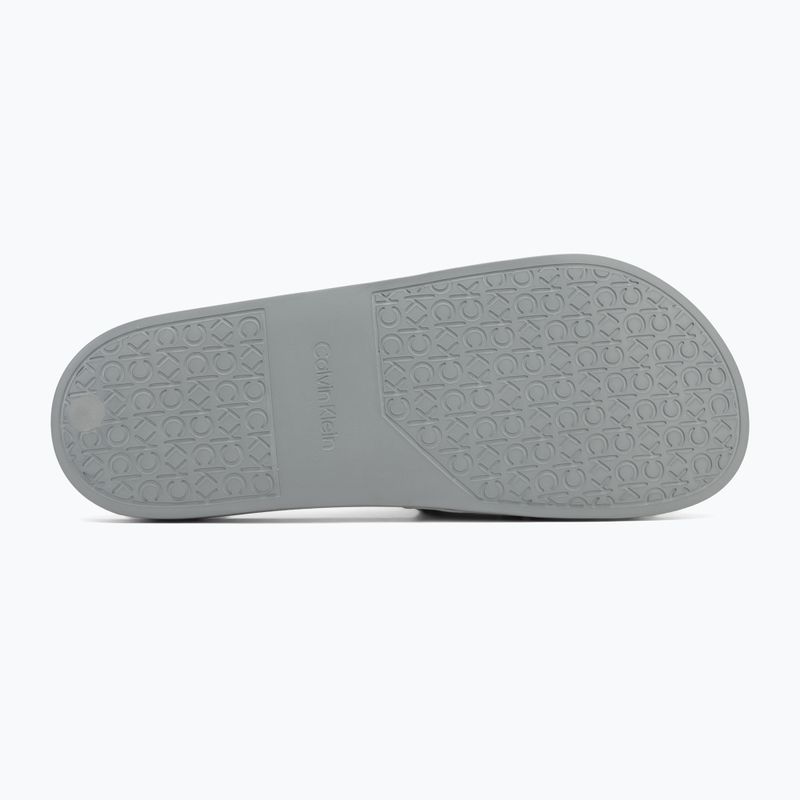 Calvin Klein men's flip-flops HM0HM01752 Pool Slide Double T granite road 4