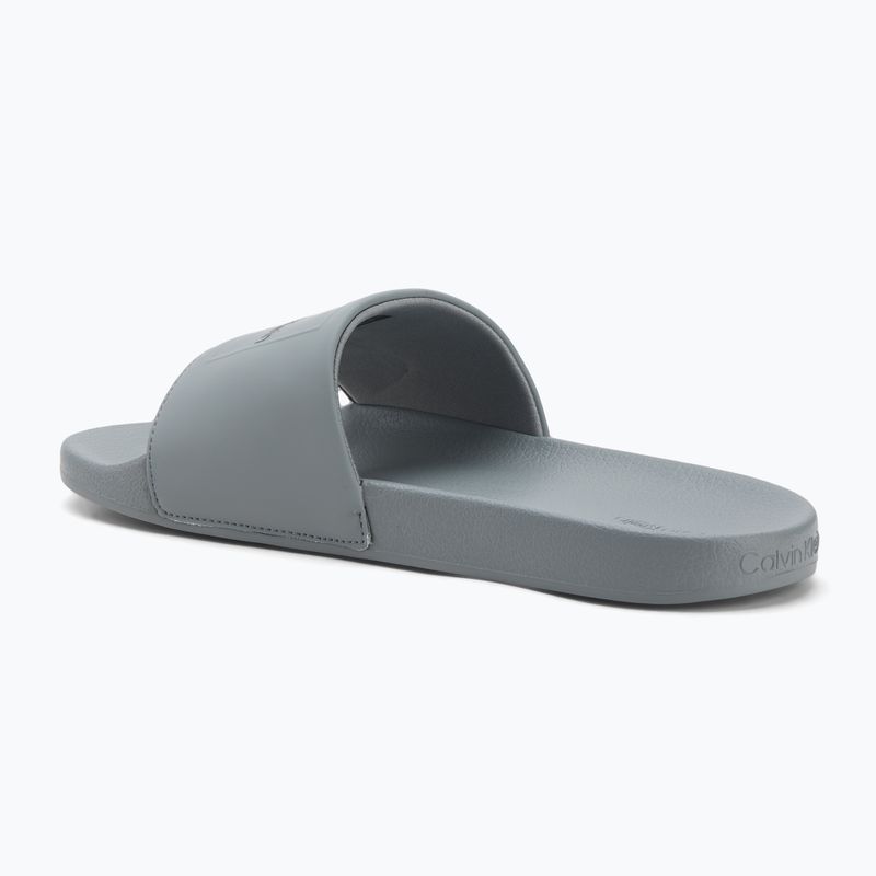 Calvin Klein men's flip-flops HM0HM01754 Pool Slide Ck Square granite road 3