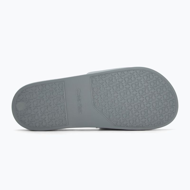 Calvin Klein men's flip-flops HM0HM01754 Pool Slide Ck Square granite road 4