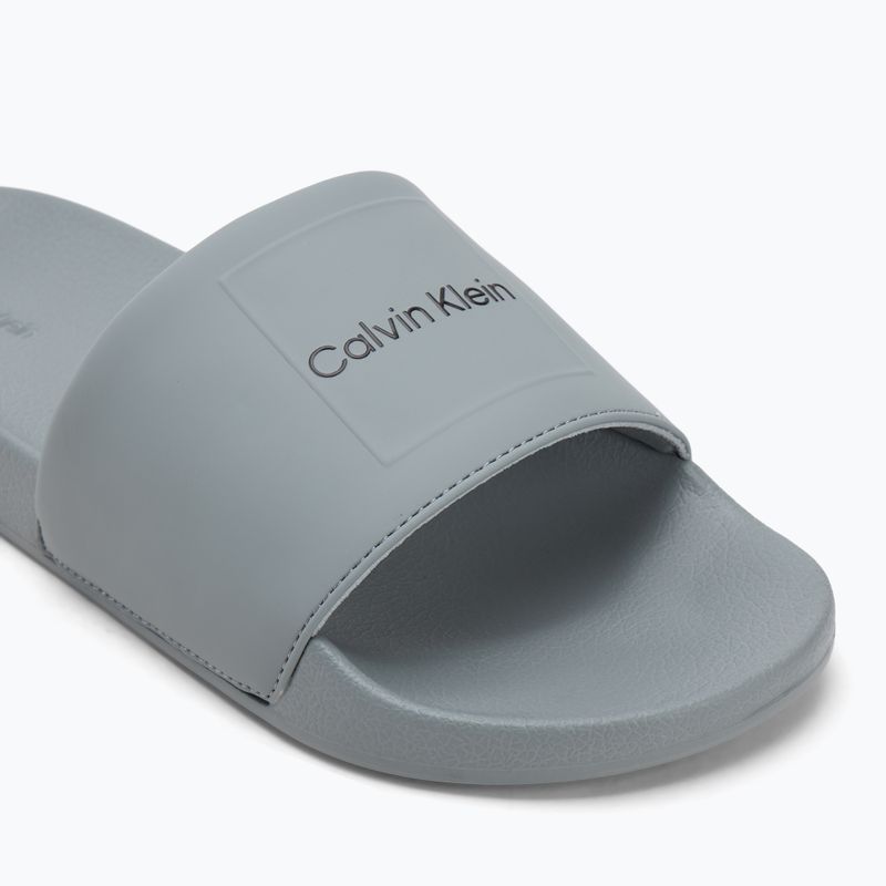 Calvin Klein men's flip-flops HM0HM01754 Pool Slide Ck Square granite road 7