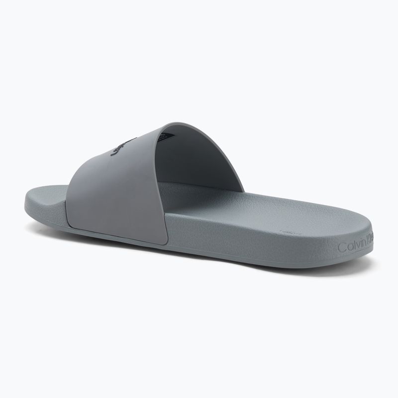 Calvin Klein men's flip-flops HM0HM00455 Pool Slide Rubber granite road 3