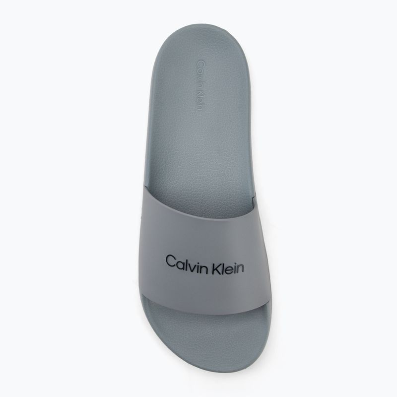 Calvin Klein men's flip-flops HM0HM00455 Pool Slide Rubber granite road 5