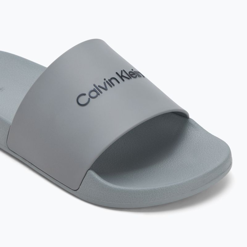 Calvin Klein men's flip-flops HM0HM00455 Pool Slide Rubber granite road 7
