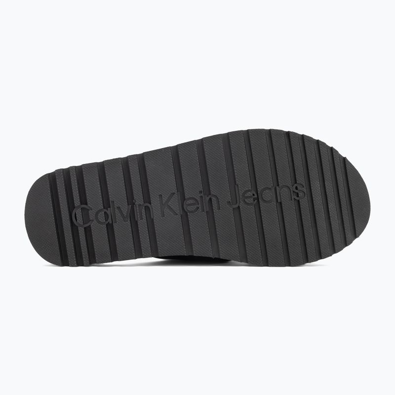 Men's Calvin Klein YM0YM01223 Cross Sandal Crxs Tx triple black flip-flops 4