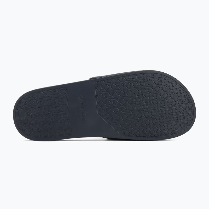 Calvin Klein men's flip-flops HM0HM01754 Pool Slide Ck Square navy 4