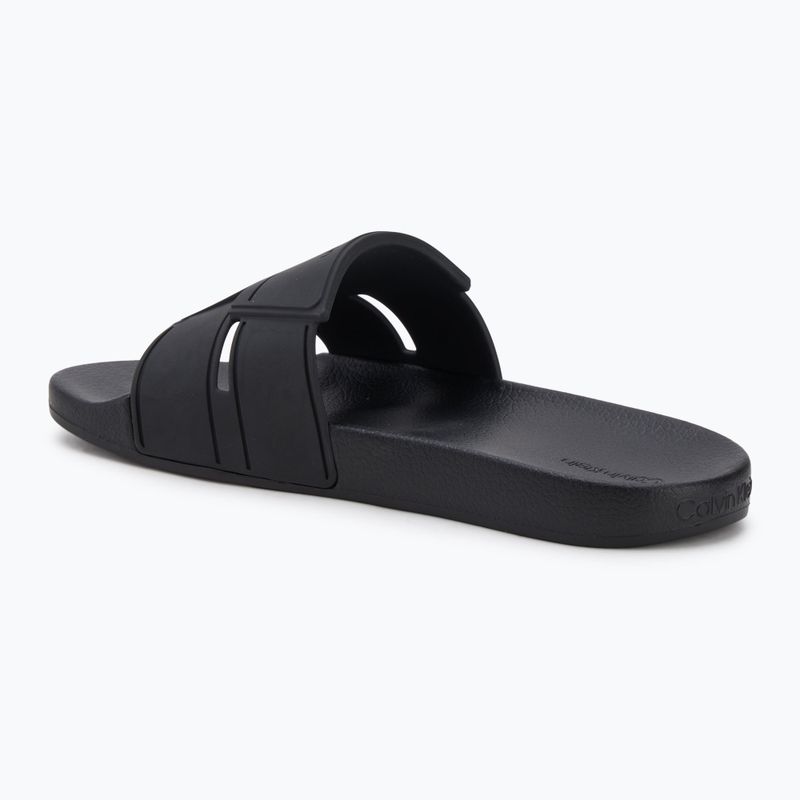 Calvin Klein men's flip-flops HM0HM01752 Pool Slide Double T black 3