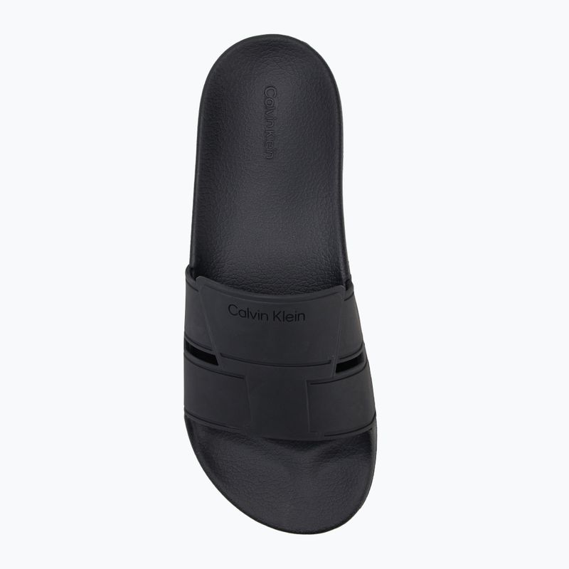 Calvin Klein men's flip-flops HM0HM01752 Pool Slide Double T black 5