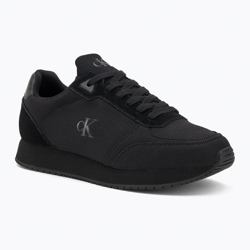 Men's shoes Calvin Klein YM0YM01217 Runner Sock Laceup Mg Canvas triple black