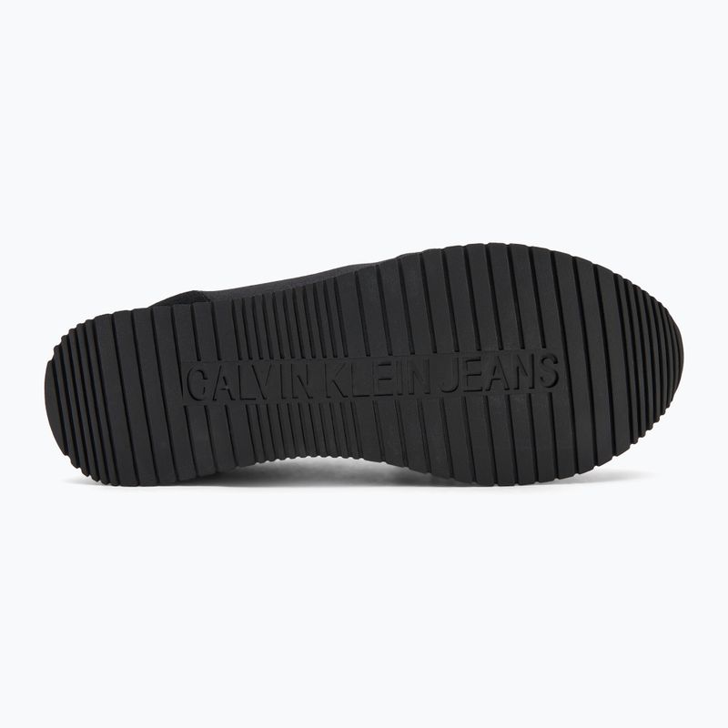 Men's shoes Calvin Klein YM0YM01217 Runner Sock Laceup Mg Canvas triple black 4