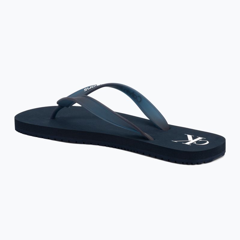 Men's Calvin Klein YM0YM01267 Beach Sandal Transparent Tpu navy/bright white flip flops 3
