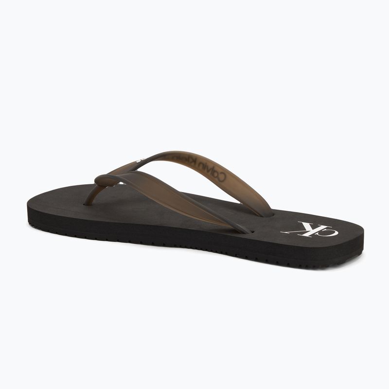 Men's Calvin Klein YM0YM01267 Beach Sandal Transparent Tpu black/bright white flip flops 3