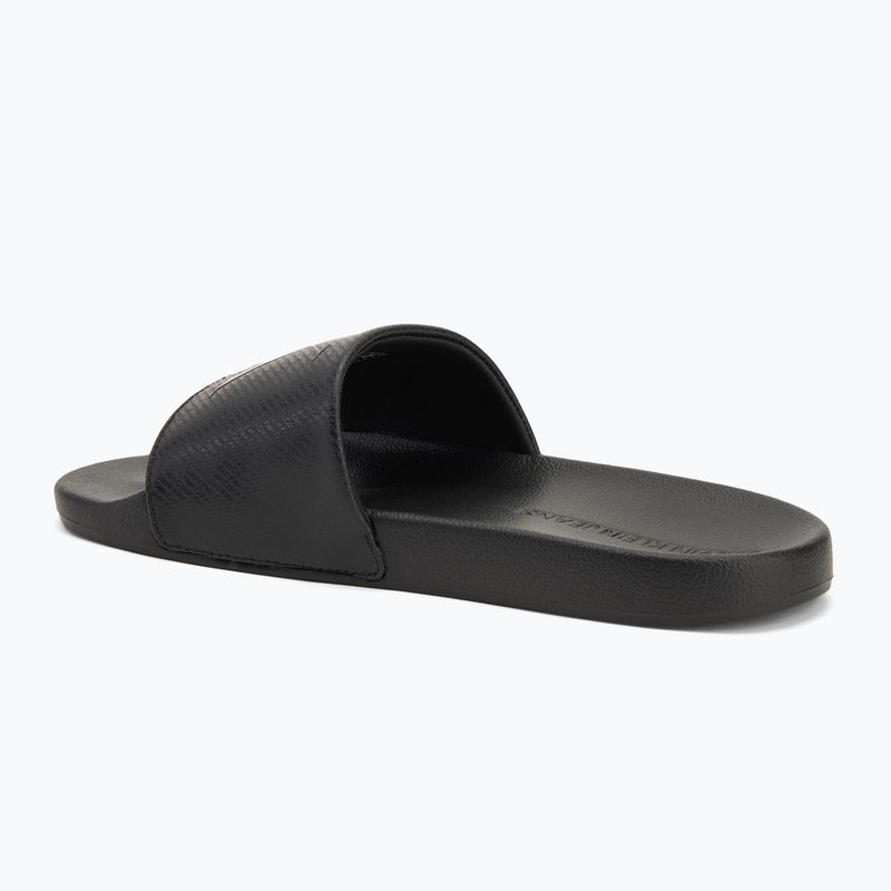 Men's Calvin Klein YM0YM01269 Slide Aop Print triple black flip-flops 3