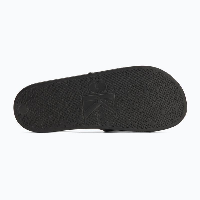 Men's Calvin Klein YM0YM01269 Slide Aop Print triple black flip-flops 4