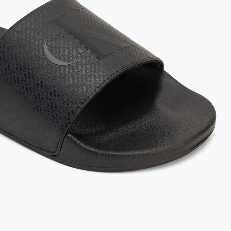Men's Calvin Klein YM0YM01269 Slide Aop Print triple black flip-flops 7