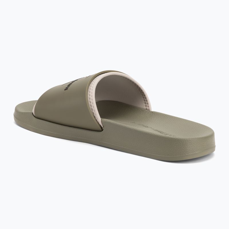 Men's Calvin Klein YM0YM00361 Slide Rubber Neoprene Monologo mermaid/eggshell flip-flops 3
