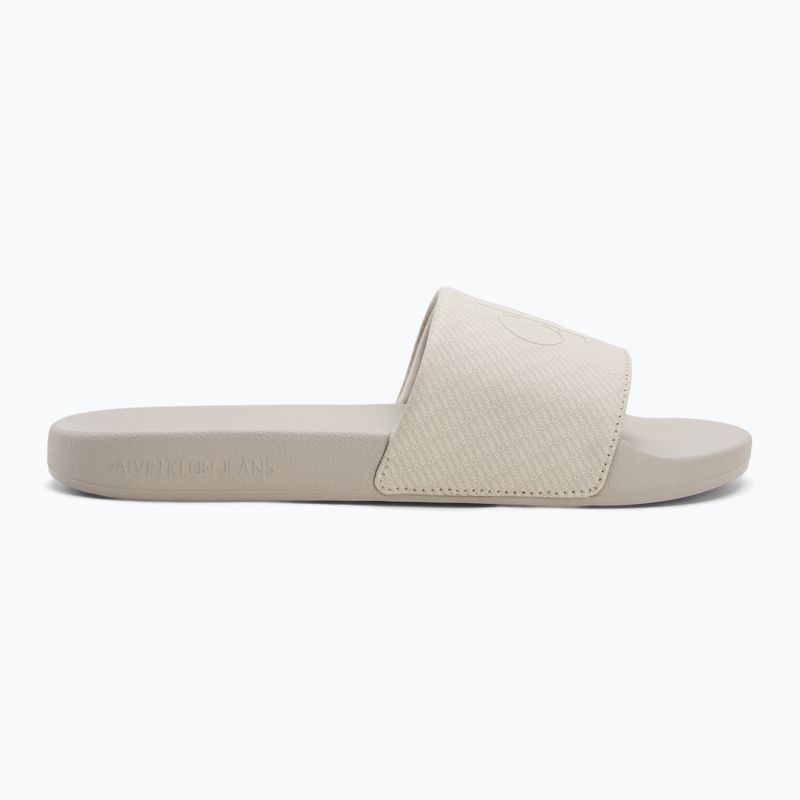 Men's Calvin Klein YM0YM01269 Slide Aop Print eggshell/turtle dove flip-flops 2
