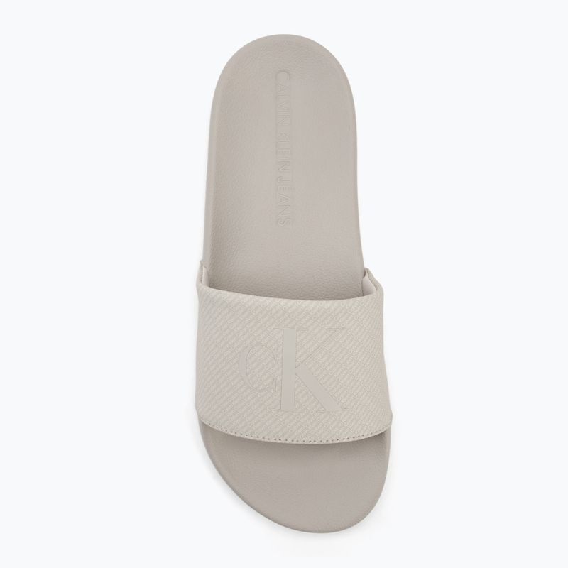 Men's Calvin Klein YM0YM01269 Slide Aop Print eggshell/turtle dove flip-flops 5