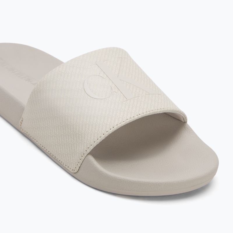 Men's Calvin Klein YM0YM01269 Slide Aop Print eggshell/turtle dove flip-flops 7