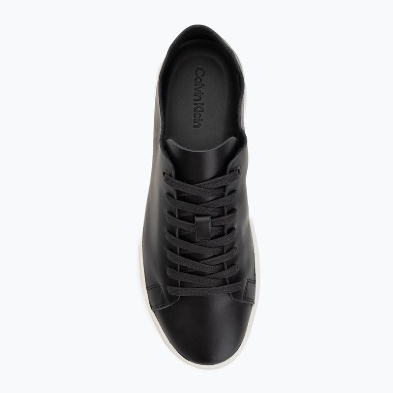 Calvin Klein men's shoes HM0HM01723 Low Top Lace Up Unlined Lth ck black 5