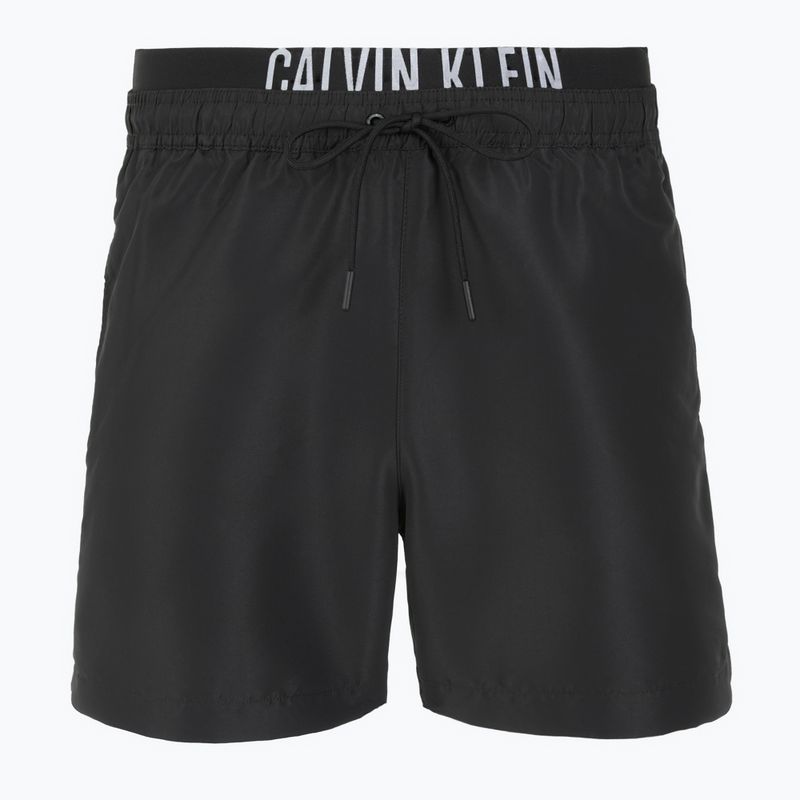Men's Calvin Klein KM0KM01093 Intense Power Medium Double WB pvh black swim shorts