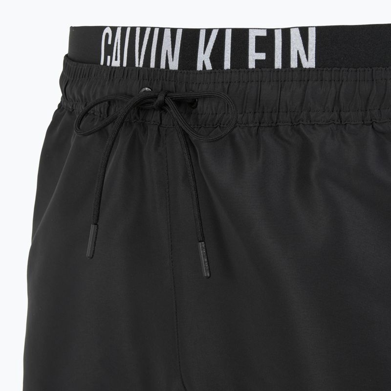 Men's Calvin Klein KM0KM01093 Intense Power Medium Double WB pvh black swim shorts 3