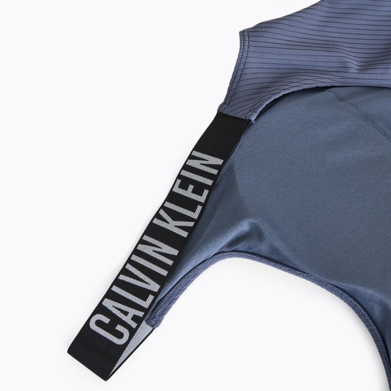 Women's one-piece swimsuit Calvin Klein KW0KW02754 Intense Power Rib Scoop Back One Piece-RP grisaille 3