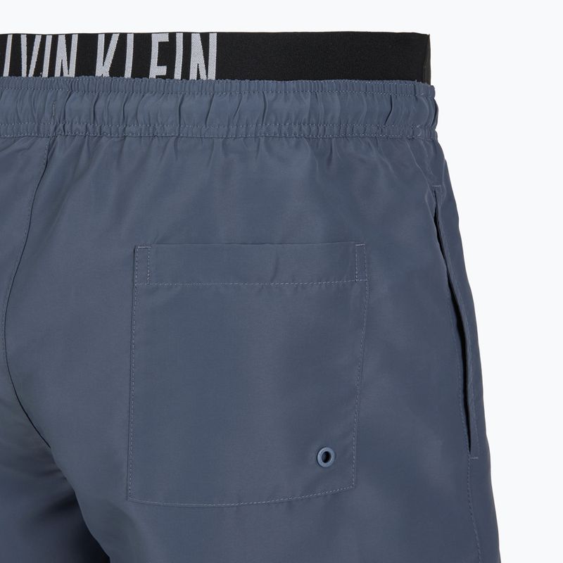 Men's Calvin Klein KM0KM01093 Intense Power Medium Double WB grisaille swim shorts 4