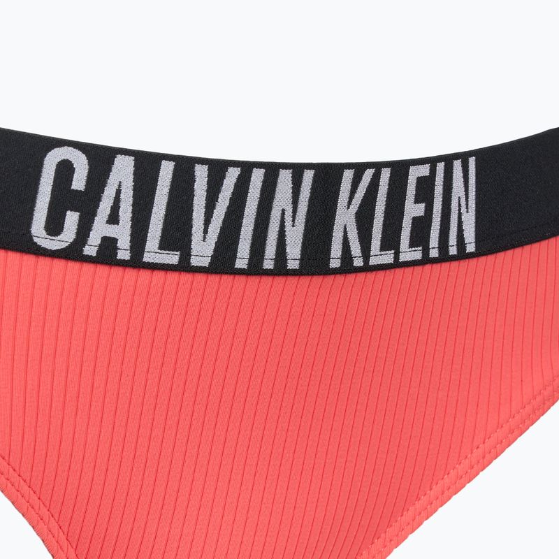 Calvin Klein swimsuit bottom KW0KW02752 Intense Power Rib Bikini dazzling coral 3